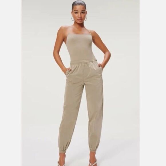 Good American Essential Nylon Track Pants - Picture 1 of 12